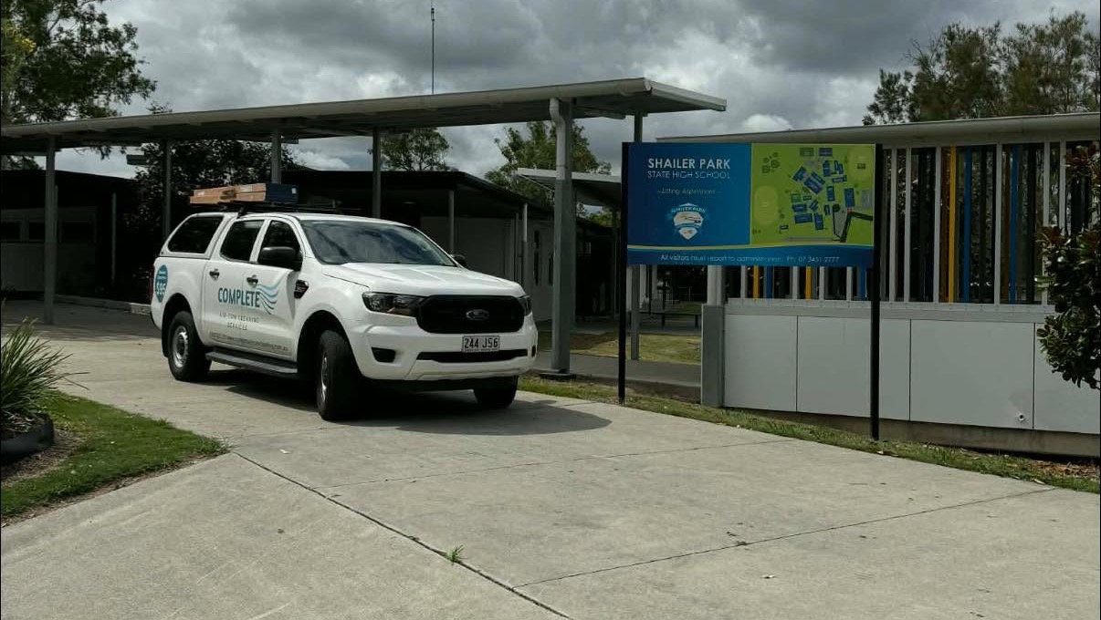 Complete Air-Con Cleaning Services on a job in the South East Queensland area